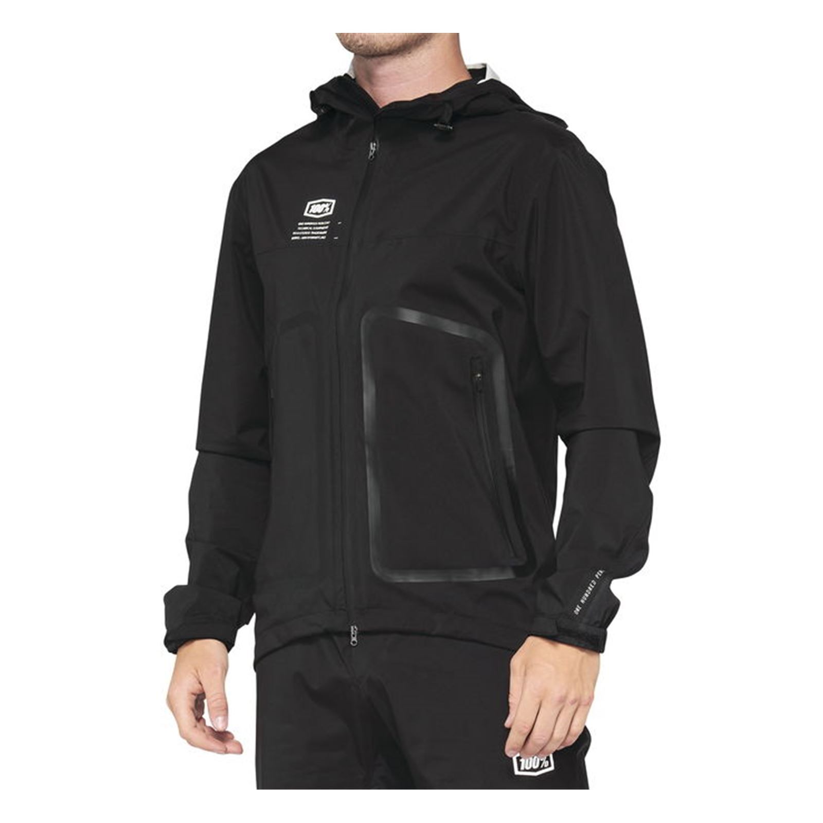 100% Hydromatic Jacket Black Small - Click Image to Close