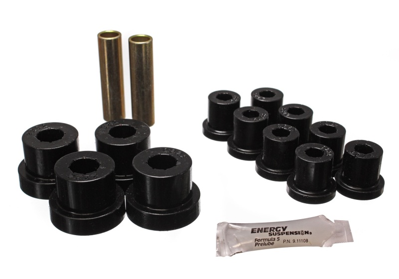 Energy Suspension Leaf Spring Bushing Set - Black Fits Jeep - Click Image to Close