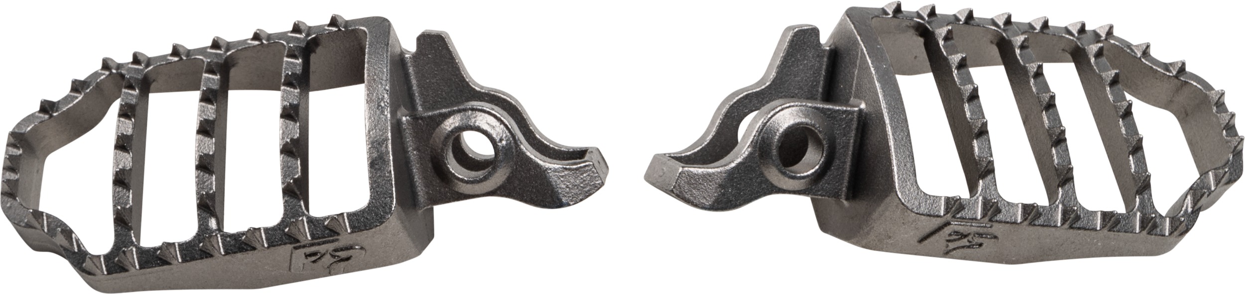 Fire Power Standard Gator Foot Pegs 58x90mm For Honda CRF/CR Models - Stainless foot pegs For Honda CR/CRF models - Click Image to Close