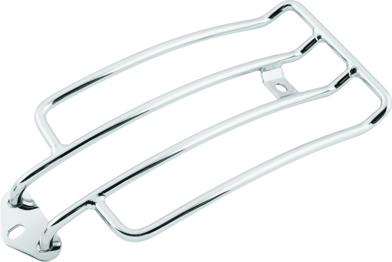 Bikers Choice Chrome Luggage Rack with Solo Seat For 06-12 Dyna - Chrome luggage rack for 06-12 Dyna with solo seat - Click Image to Close