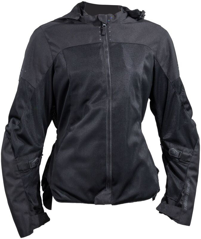 Speed and Strength Starstruck Mesh Jacket Black Womens XL - Textile mesh riding jacket, Black, Womens XL - Click Image to Close
