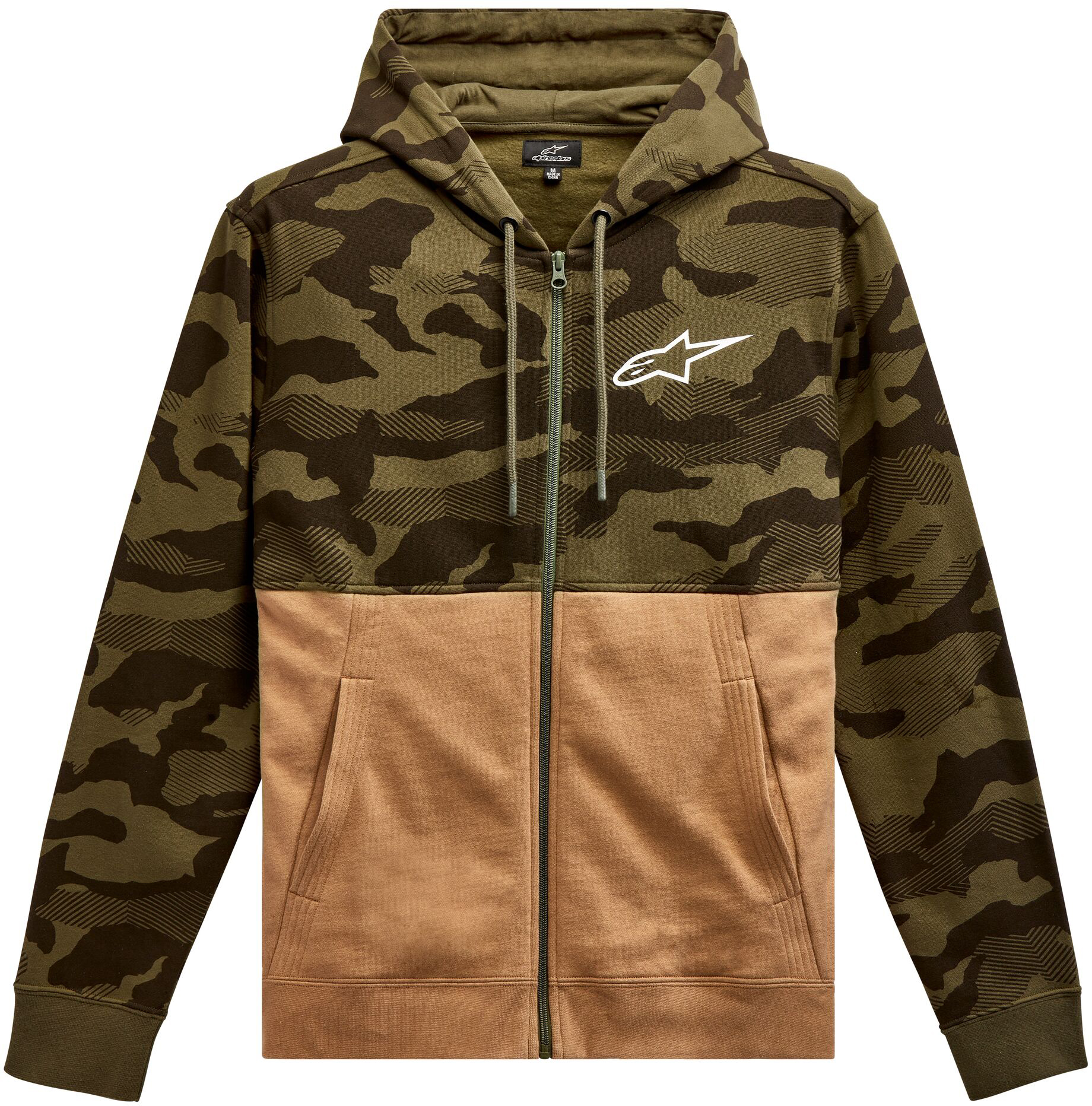 Camo Block Hoodie Military/Sand 2X - Click Image to Close