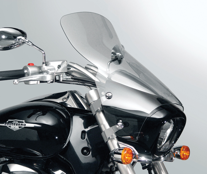 VStream+ Windshield Light Grey - For 09-17 Suzuki Boulevard - Click Image to Close