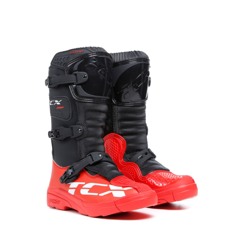 TCX Comp-Kid Boot Black/Red Size 31 - Youth motocross boots in Black/Red, Size 31 - Click Image to Close