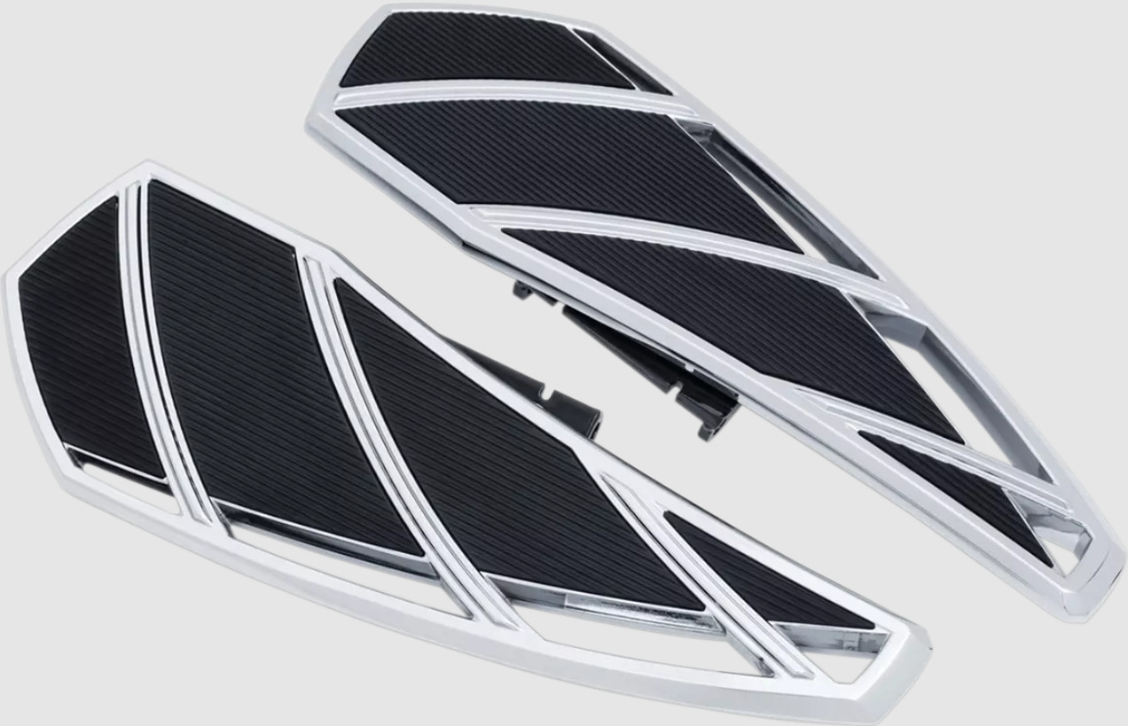 Phantom Passenger Boards For Harley-Davidson Chrome - Click Image to Close