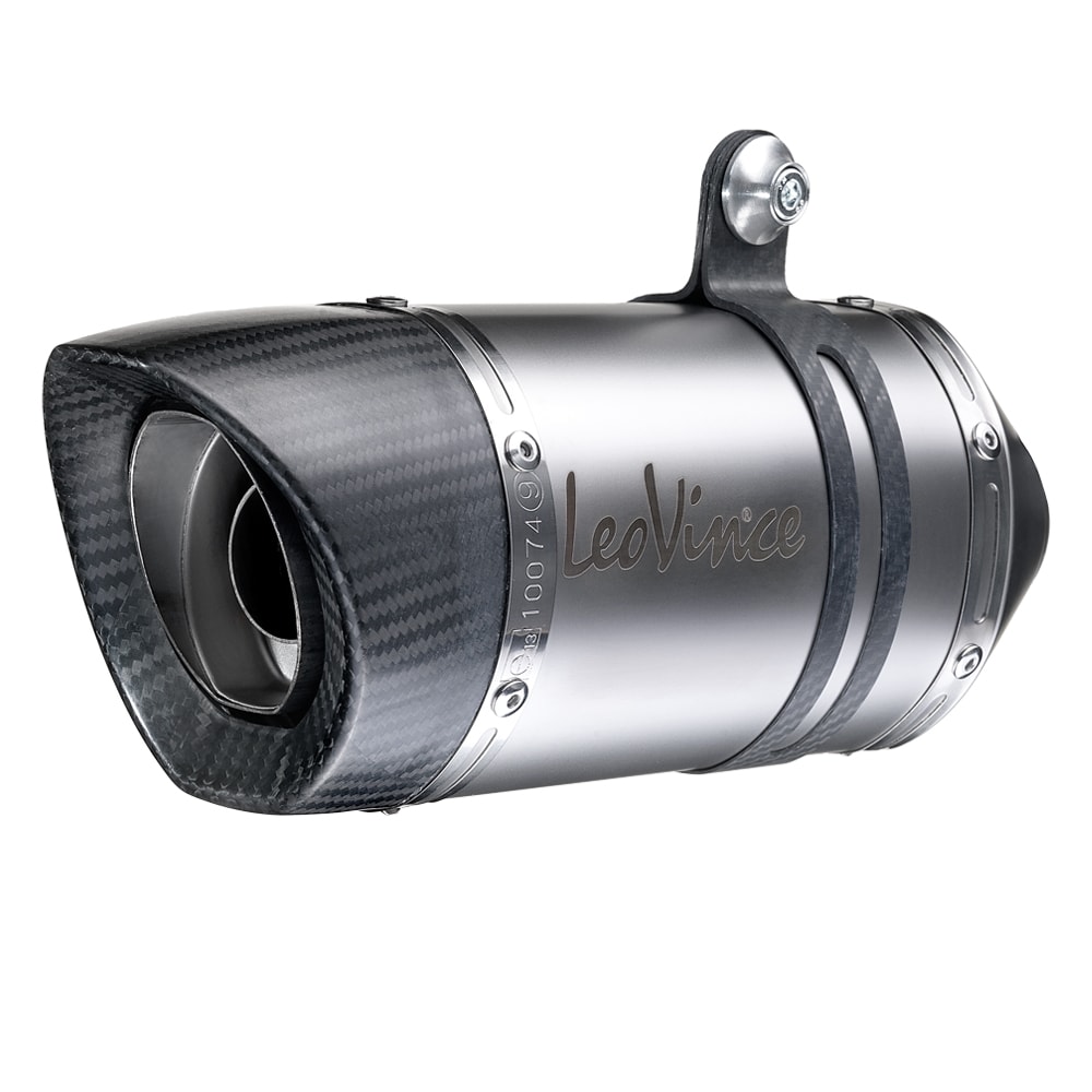 LV Pro Stainless Steel Slip On Exhaust Muffler - For 17-20 KTM Duke/RC 125/390 - Click Image to Close