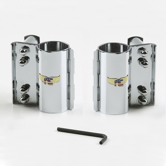 Heavy Duty Windshield Mount Kit, Straight Forks - Click Image to Close