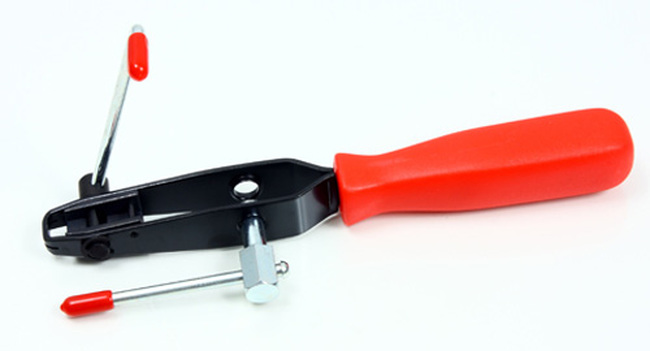 Bronco CV Boot Banding Tool High Strength Steel Red Handles - Easy CV boot band installation and cutting tool - Click Image to Close