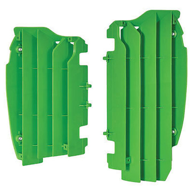 Radiator Louver Cover (Green) - For Kawasaki 12-15 KX450F - Click Image to Close