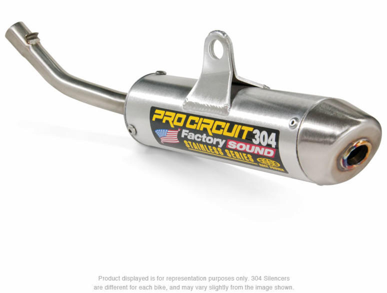 304 Aluminum Slip On Exhaust Silencer - 88-06 YFS200 Blaster - Click Image to Close