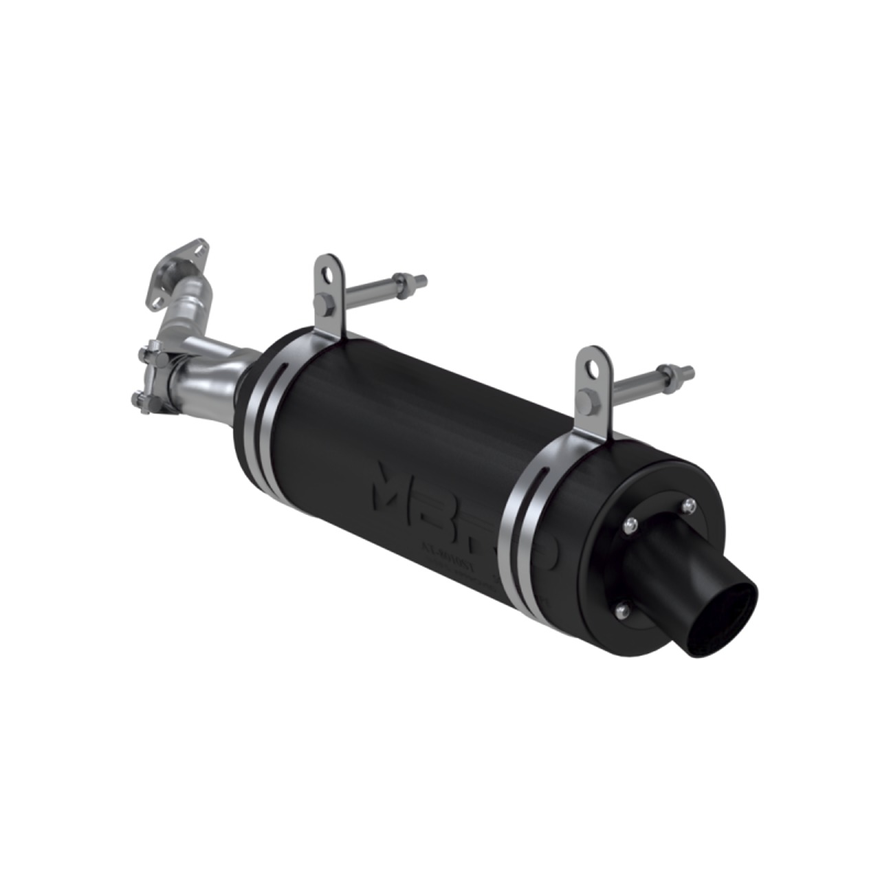 MBRP Slip-On Exhaust Muffler Black Fits 05-13 Kawasaki Brute Force 650/750 - Click Image to Close