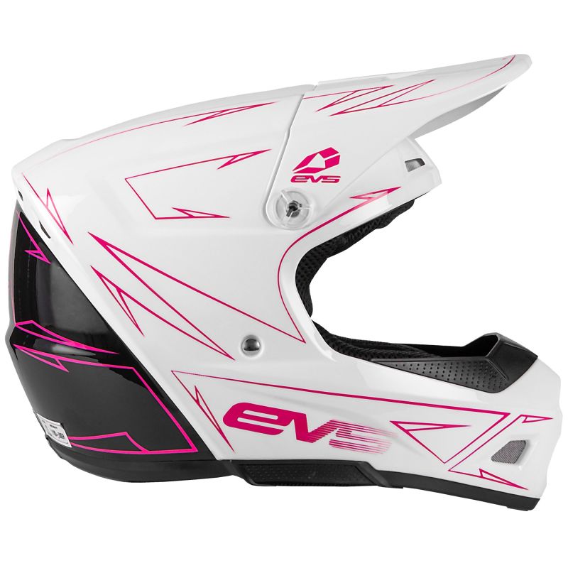 T3 Pinner Helmet 50-50 White/Pink/Black Youth - Medium - Click Image to Close
