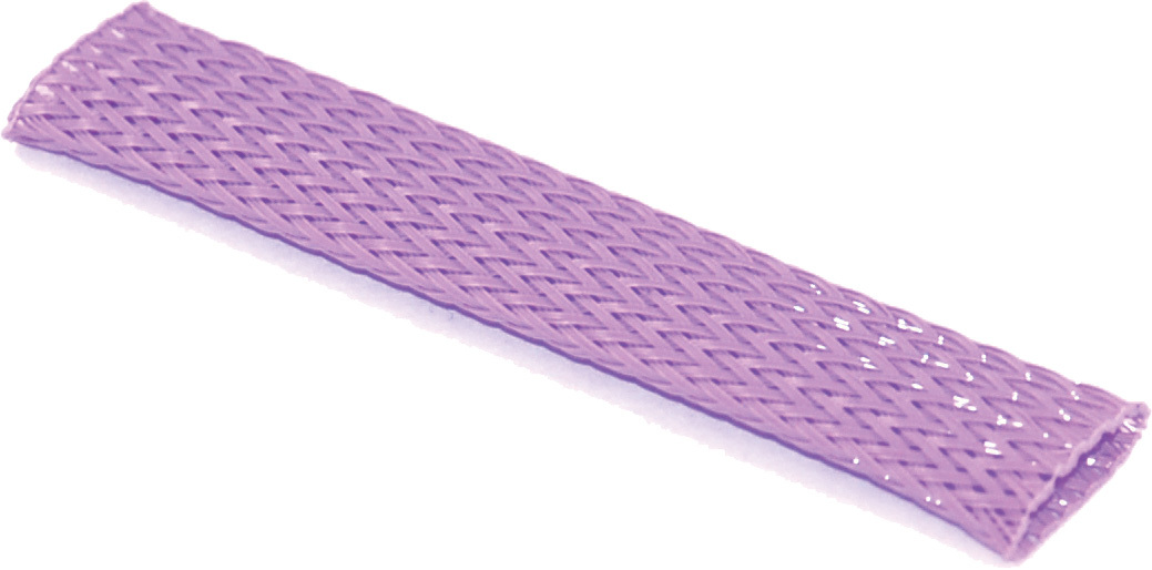 Namz Braided Flex Sleeving 3/8" ID Violet - 10ft Section - Click Image to Close