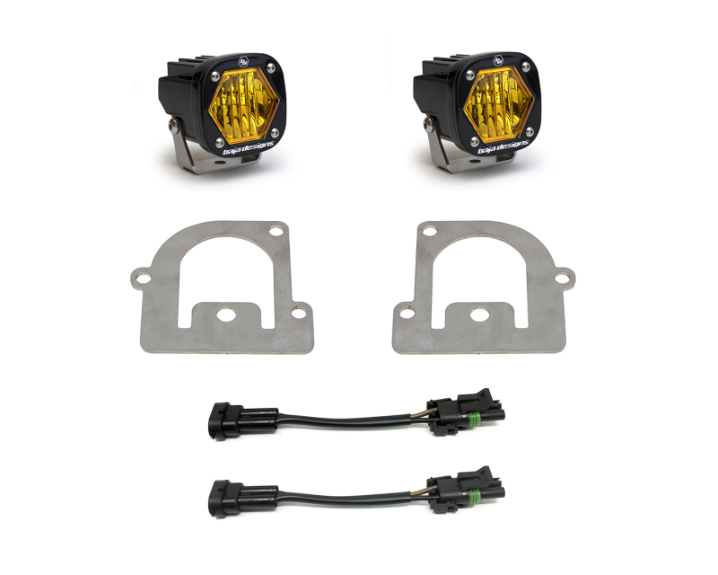 Baja Designs S1 LED Fog Pocket Light Kit Amber Fits 21+ Ford Bronco Sport - Click Image to Close