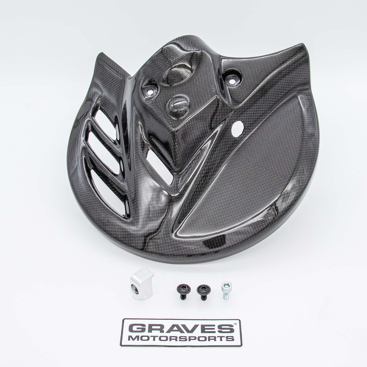 Carbon & Aramid Front Brake Rotor Disc Guard - For 19-24 Honda CRF450L/RL & CRF450X - Click Image to Close