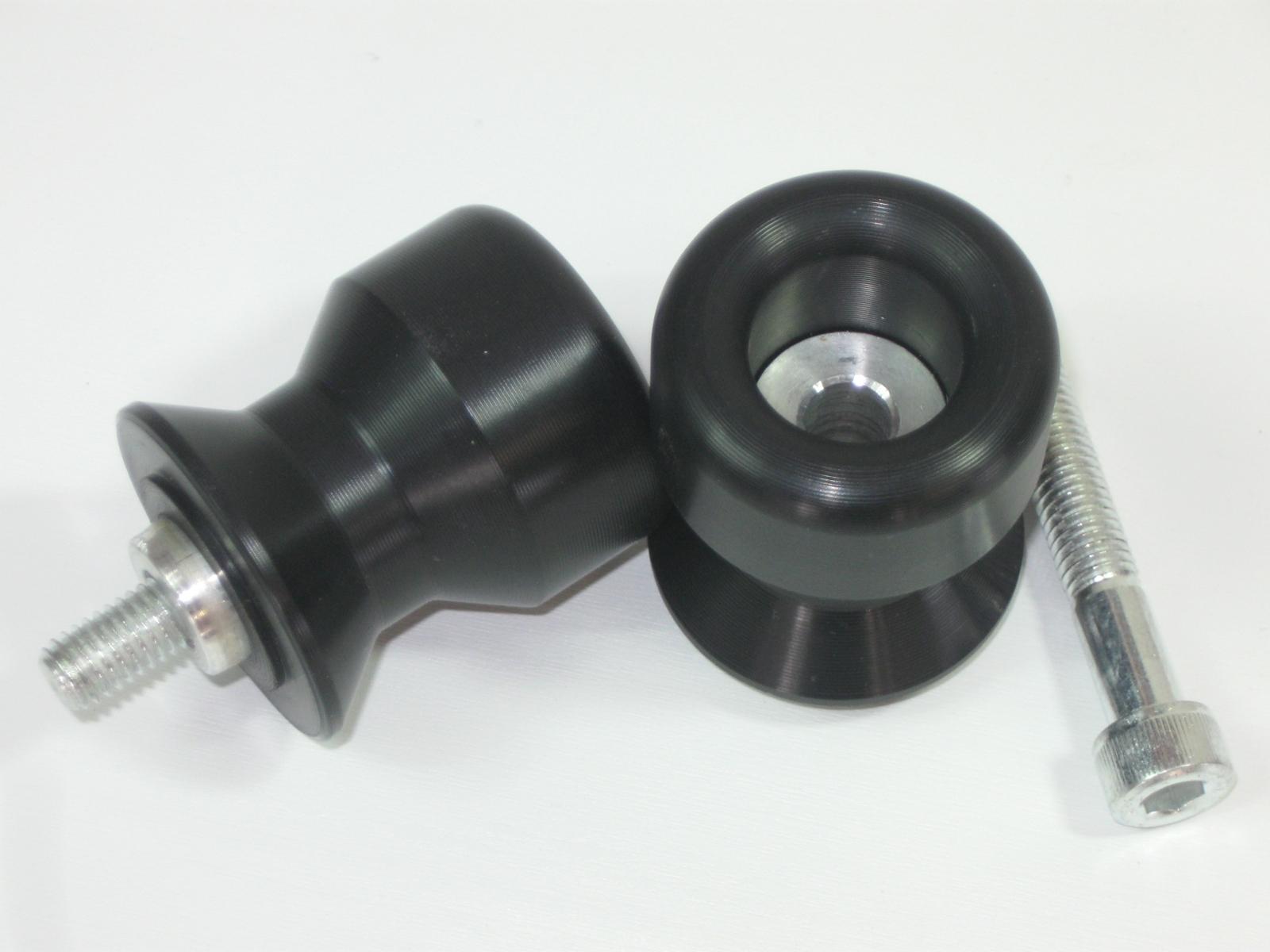 Black Swing Arm Spools - 10-14 BMW S1000RR - Click Image to Close