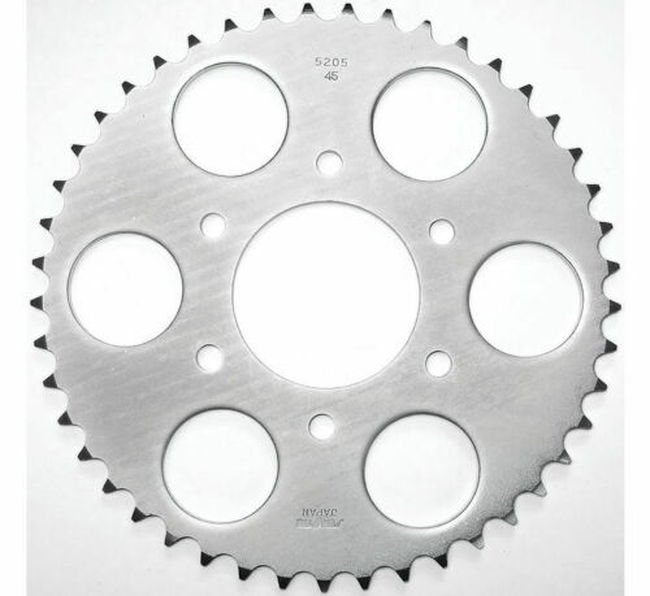 Rear Steel Sprocket 45T - For 69-83 Kawasaki H1 KH KZ - Click Image to Close