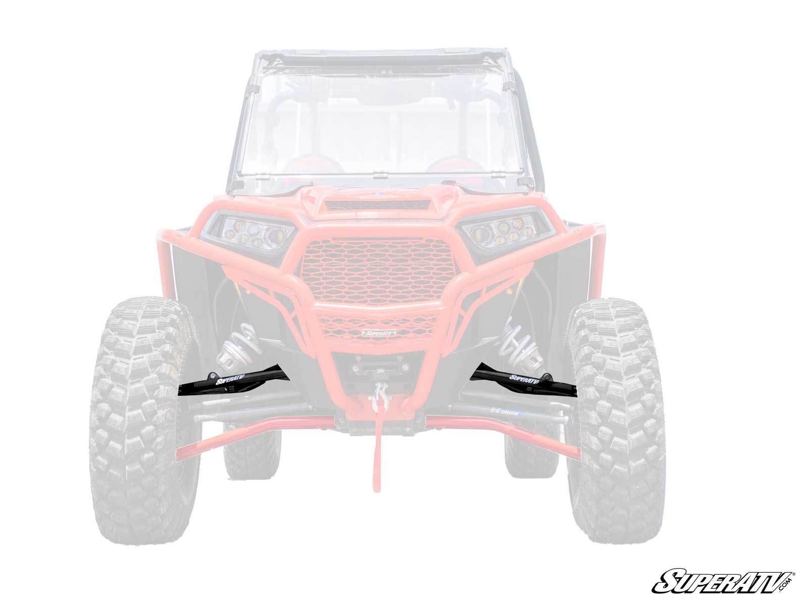 High Clearance Front Upper A-Arms Black w/SuperDuty Joints For RZR XP 1000 - Click Image to Close