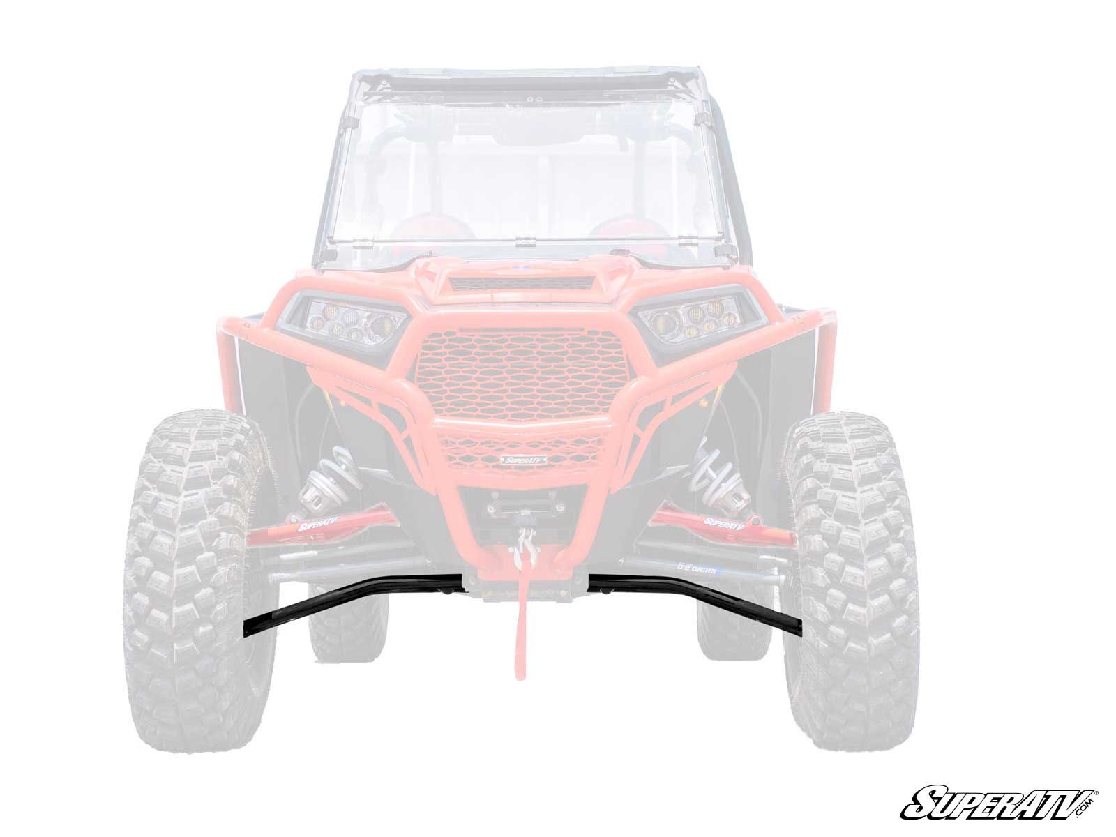 SuperATV High Clearance Front A-Arms Black w/HD Joints For RZR XP 1000 - Click Image to Close