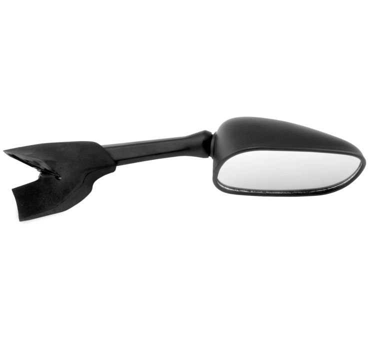 Black Right Replacement Mirror - 04-06 Yamaha FZ6 - Click Image to Close