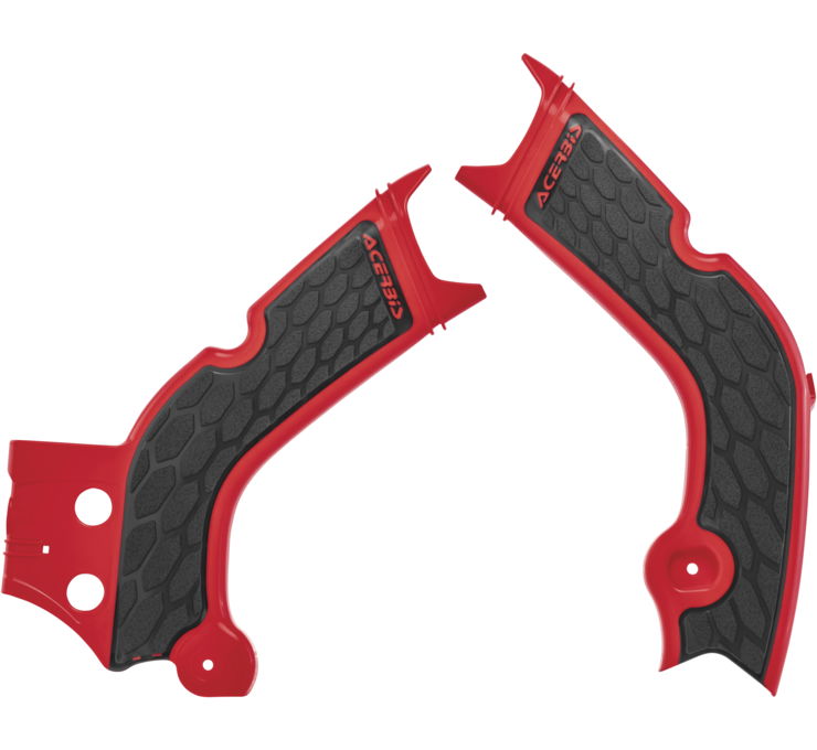 X-Grip Frame Guards Red/Black - For 20-21 CRF250R/RX & 19-20 CRF450R/RX - Click Image to Close