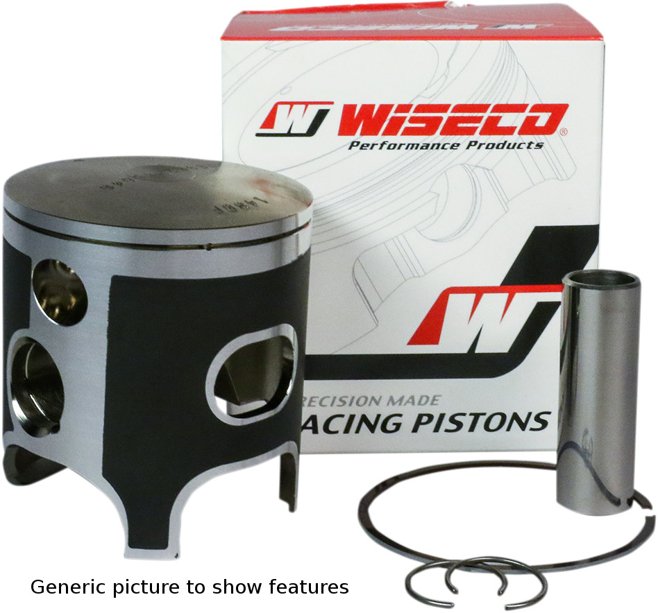 Racers Elite Piston Kit 66.40mm Bore (STD) - 05-06 Kawasaki KX250 - Click Image to Close