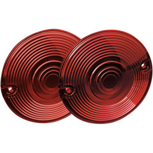 Kuryakyn Red Lenses for Flat Turn Signals â€“ Pair