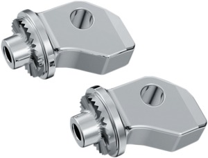 Splined Peg Adapters Front Chrome by Kuryakyn Fits Indian Scout