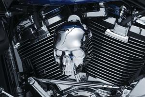 Kuryakyn Skull Horn Cover Chrome Waterfall Style Fits 2017-Up Models