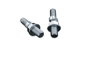Kuryakyn Trident Mirror Adapter M10 to 5/16 Chrome Pair Universal