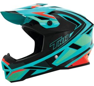THH T-42 BMX Acceler Helmet Blue/Orange Small