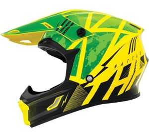 THH T710X Battle Helmet Green/Black Youth Medium