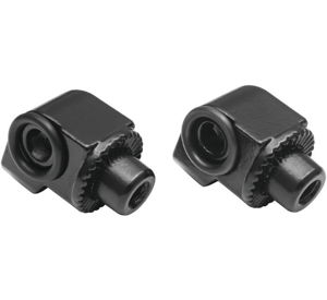 Kuryakyn Splined Peg Adapters Black Rear Fits BMW