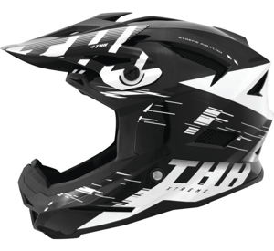 THH Helmets T-42 BMX Xtreme Helmet Black/White XL