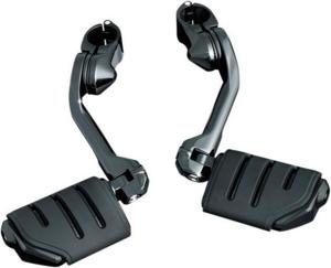 Kuryakyn Tour Tech Trident Dually 4in Back Arm Black 1-1/4in Clamps