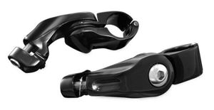 Kuryakyn Tour Tech 4in Back Arm w/ 1-1/4in Clamps Black No Pegs
