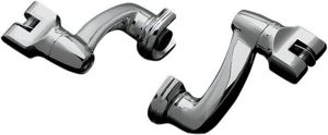 Kuryakyn Longhorn Offset Peg Mounts Chrome Pair