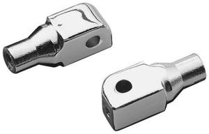 Kuryakyn Tapered Peg Adapter Chrome Rear Pair Fits Honda FZ6/R 09-13