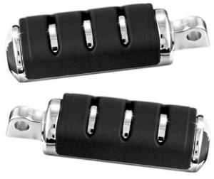 Kuryakyn Trident Foot Pegs Large Chrome with Male Mount Adapters