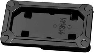 Nova Side Mount License Plate Frame Gloss Black