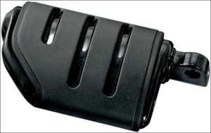 Kuryakyn Trident Dually Peg w/ Male Adapter Gloss Black Pair