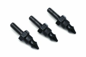 Kuryakyn Windshield Spikes Black 1/4-20 x 5/8" Set of 3 Fits FLTR