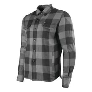 Speed and Strength True Grit Armored Moto Shirt Grey/Black - Large