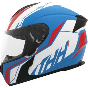THH T810S Turbo Full Face Helmet Blue/Red - Medium