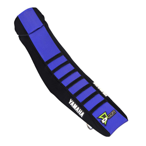 D'Cor Seat Cover Black/Blue with Black Ribs Fits 02-19 Yamaha YZ125/250