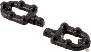 Arlen Ness MX Footpegs Black Aluminum No Mounts