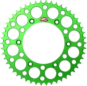 Rear Sprocket Grooved - Green 520-51 Teeth - For 04-23 Kawasaki KX 125/ 2-Stroke/ X/ XC/ KX450XC