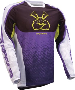 Moose Sahara Jersey 2XL Black Purple Men's Off-Road - Lightweight mesh jersey 2XL Black Purple Men's