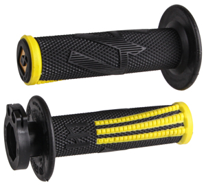 ODI Emig Pro V2 Lock-On Grip Black/Yellow - Soft lock-on grips in black/yellow by ODI