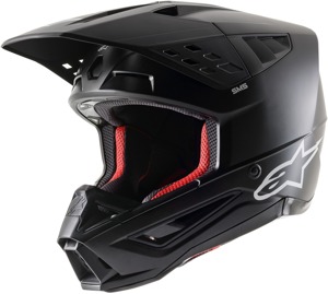 Alpinestars S-M5 Solid Helmet Matte Black XL Offroad - Matte Black XL offroad helmet by Alpinestars
